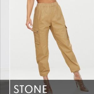 NWT PLT Khaki Pocket Detail Cargo Pant